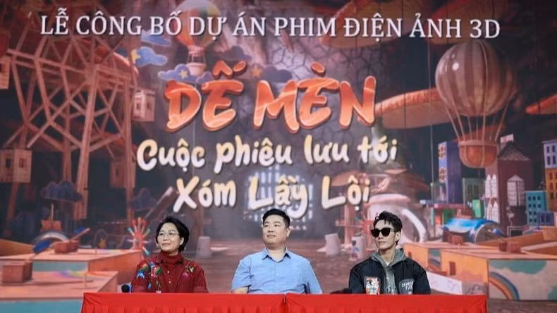 Đại diện êkip sản xuất chia sẻ thông tin về bộ phim. (Ảnh: Êkip sản xuất)