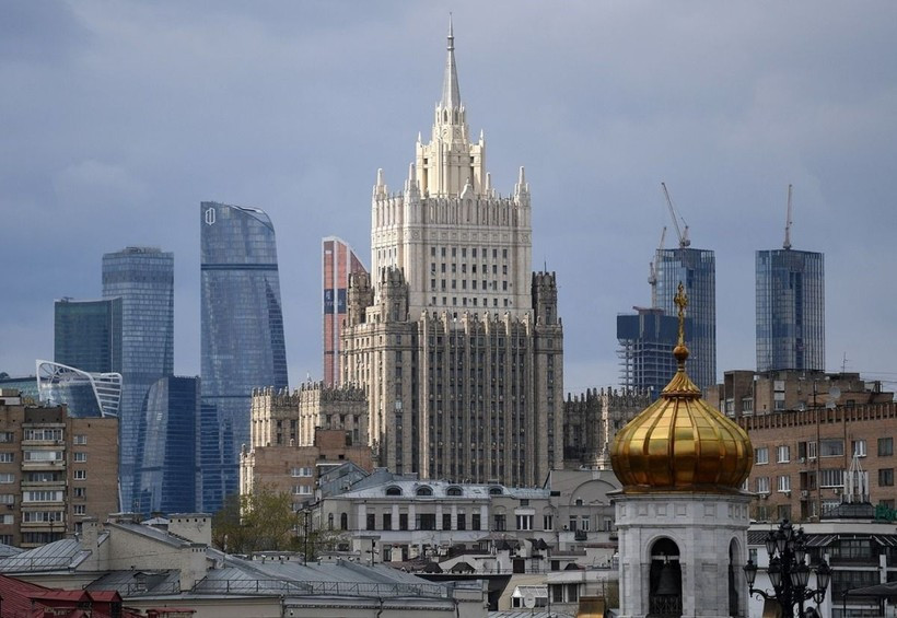 Trụ sở Bộ Ngoại giao Nga tại Moskva. Ảnh: Getty Images/TTXVN bo-ngoai-giao-nga-2623.jpg