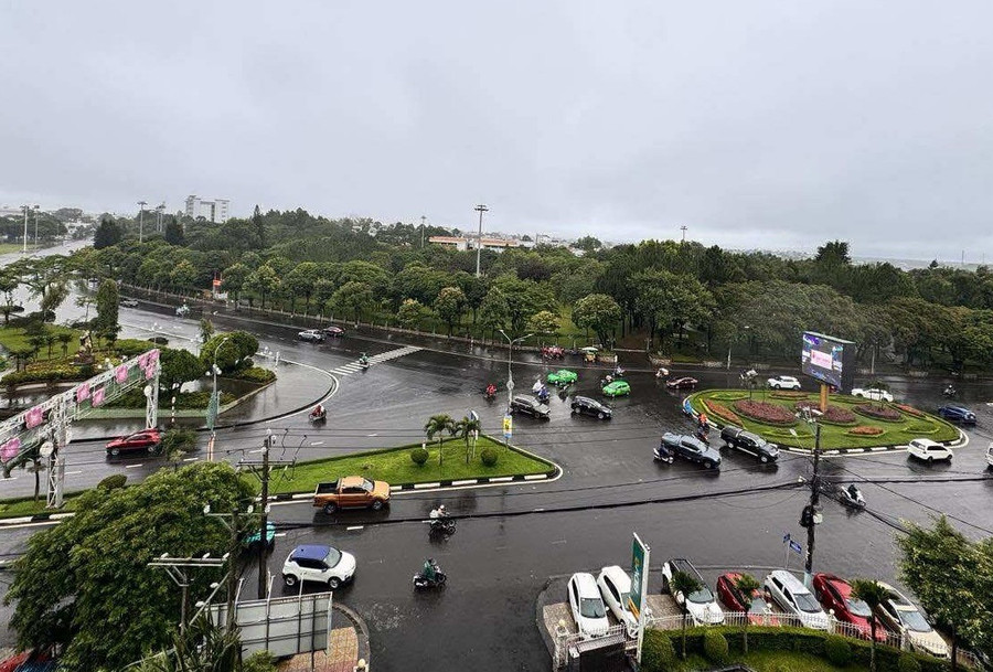 Dự báo các khu vực trên đất liền của tỉnh Gia Lai tiếp tục mưa giông trong những ngày tới. Ảnh: P.V mua-giong.jpg