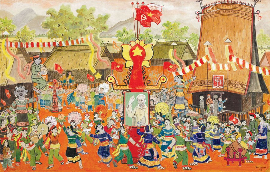 Pintura tac-pham-dong-bao-tay-nguyen-mung-dai-hoi-dang-lan-iv-1976-cua-hoa-si-xu-man.jpg