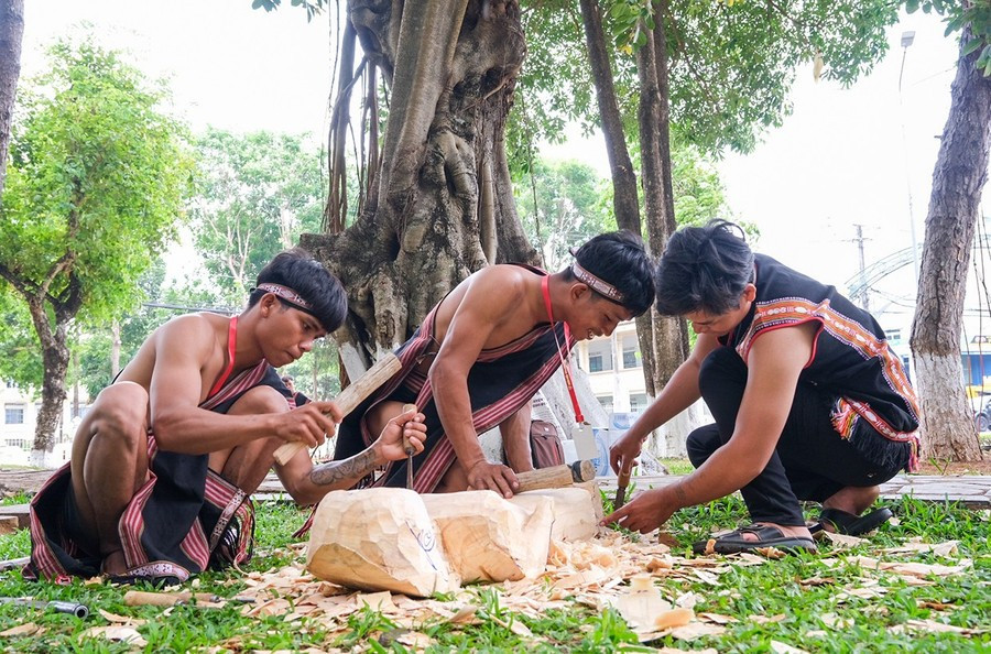 Gia Lai luôn chú trọng bảo tồn và phát huy các giá trị văn hóa đặc sắc của các dân tộc như Jrai, Bahnar... Ảnh: Hoàng Ngọc 6them.jpg