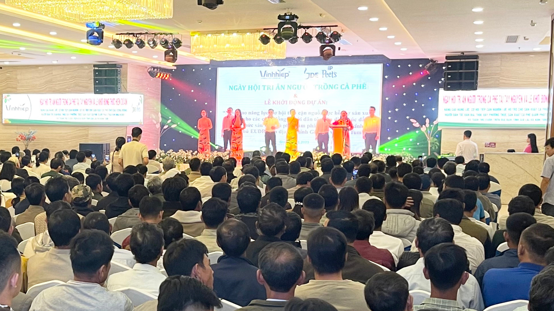 Công ty TNHH Vĩnh Hiệp và Công ty JDE Peet’s phối hợp thực hiện dự án hỗ trợ người nông dân sản xuất cà phê đáp ứng các yêu cầu về giảm phát thải khí nhà kính và tuân thủ EUDR trên địa bàn tỉnh Gia Lai và Kon Tum.