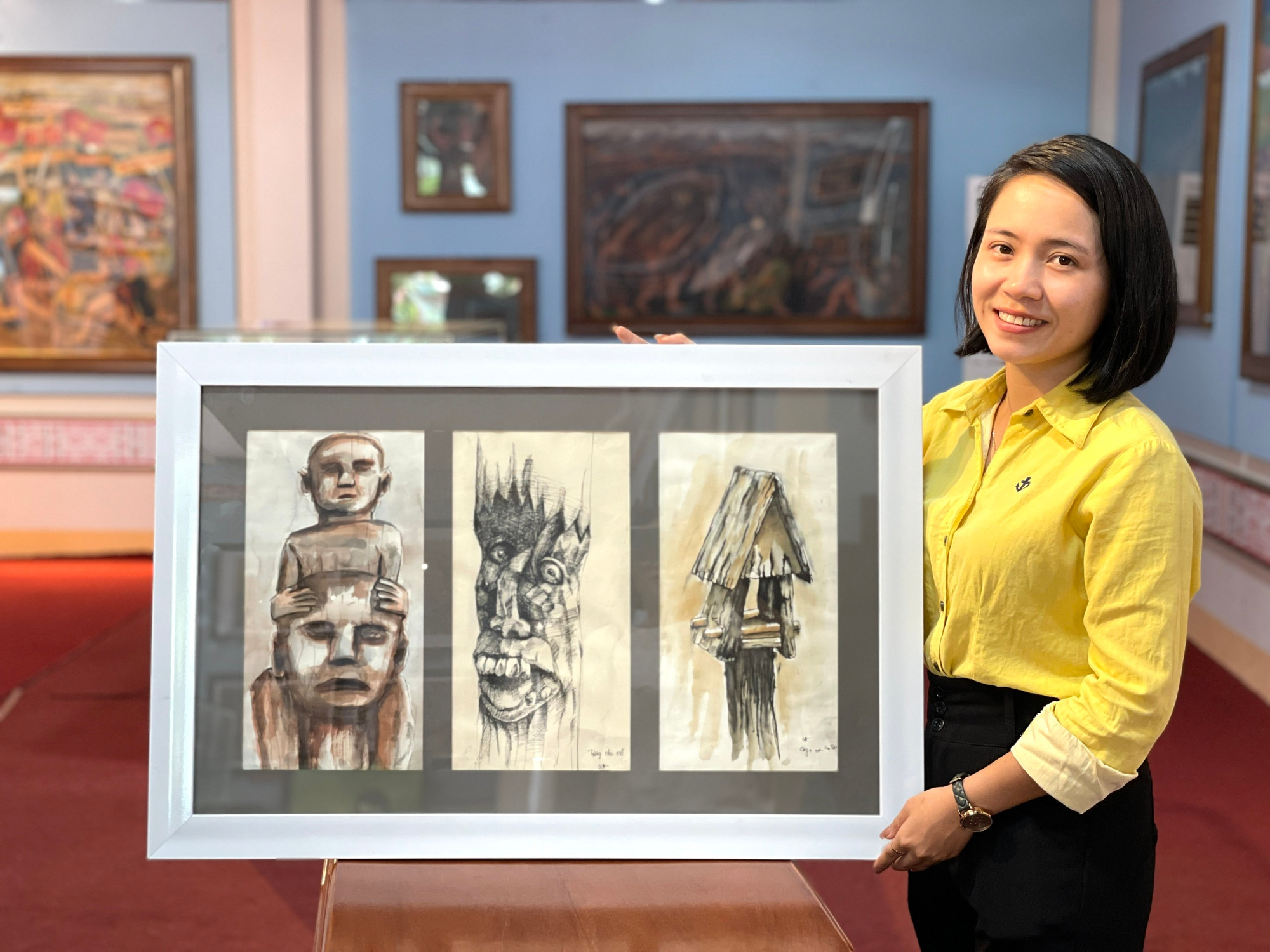 Tác giả Lê Xuân Hồng đến từ một trong những xã xa xôi nhất tỉnh (xã Kon Pne, huyện Kbang). Ảnh: Phương Duyên