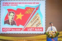 Phát hành bộ tem đặc biệt kỷ niệm 100 năm Ngày Báo chí Cách mạng Việt Nam