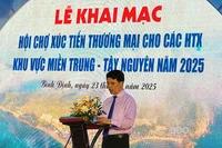 Khai mạc Hội chợ Xúc tiến thương mại cho các HTX khu vực miền Trung - Tây Nguyên