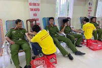 Trung đoàn Cảnh sát cơ động Nam Trung bộ E23 tổ chức hiến máu tình nguyện