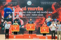 Giải vô địch các CLB võ cổ truyền quốc gia năm 2025: Bình Định nhất toàn đoàn nội dung quyền thuật