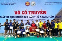 Giải vô địch võ cổ truyền quốc gia lần thứ 33 năm 2024: Bình Định đứng nhất toàn đoàn cả 2 nội dung