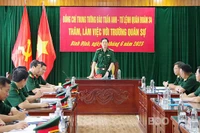 Tư lệnh Quân đoàn 34 thăm, kiểm tra Sư đoàn 31 và Trường Quân sự Quân đoàn 34