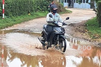 Đoạn đường thường xuyên ngập nước