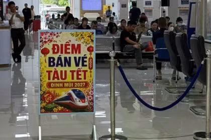 Đường sắt chính thức mở bán hơn 300.000 vé tàu Tết 2027