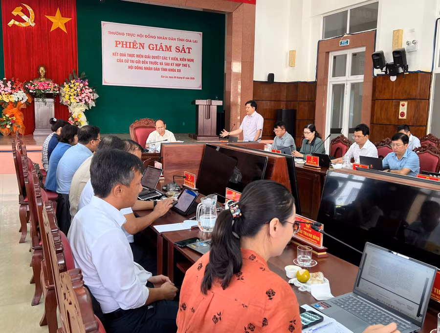 Quang cảnh phiên giám sát. Ảnh: Phan Tuấn