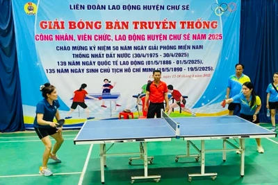 Các vận động viên tranh tài tại Giải. Ảnh: Lê Hòa