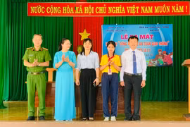 Ra mắt mô hình “Cổng trường an toàn giao thông” tại xã Ia Ly