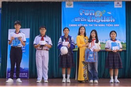 Trường THCS Trưng Vương tổ chức cuộc thi "Tài năng tiếng Anh"