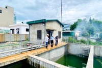 Hệ thống xử lý nước thải của Bệnh viện Hùng Vương Gia Lai. Ảnh: H.D