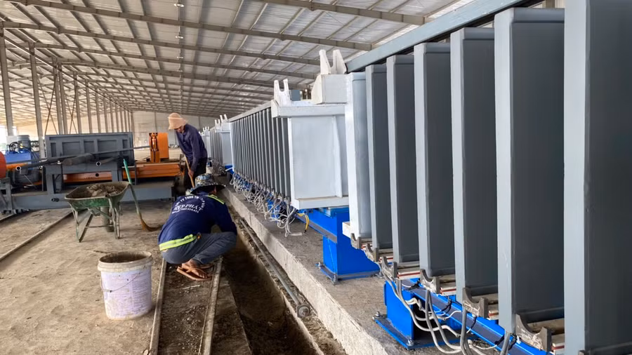 Các sản phẩm vật liệu xây dựng xanh được sử dụng trong xây dựng góp phần tiết kiệm tài nguyên, giảm phát thải ra môi trường. Ảnh: Sơn Ca