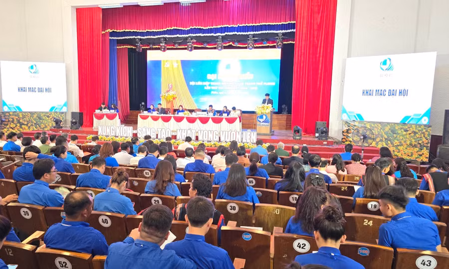 Quang cảnh Đại hội Hội LHTN Việt Nam TP. Pleiku lần thứ VIII. Ảnh: P.L