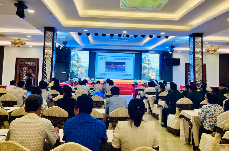 Quang cảnh hội nghị tập huấn. Ảnh: P.L