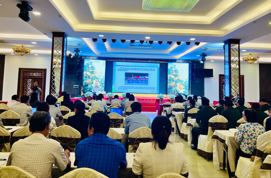 Quang cảnh hội nghị tập huấn. Ảnh: P.L