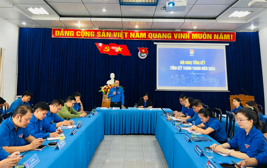 Quang cảnh hội nghị tổng kết Tháng Thanh niên năm 2024. Ảnh: P.L Quang cảnh hội nghị tổng kết Tháng Thanh niên năm 2024. Ảnh: P.L