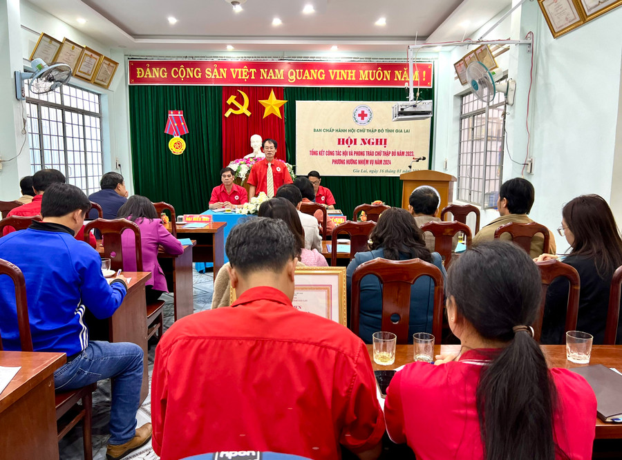 Quang cảnh hội nghị tổng kết. Ảnh: P.L