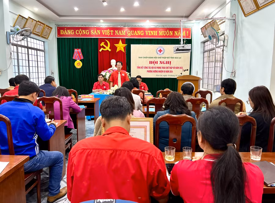 Quang cảnh hội nghị tổng kết. Ảnh: P.L