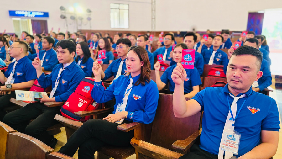 Các đại biểu hiệp thương Ủy ban Hội LHTN Việt Nam TP. Pleiku khóa VIII. Ảnh: P.L Các đại biểu hiệp thương Ủy ban Hội LHTN Việt Nam TP. Pleiku khóa VIII. Ảnh: P.L