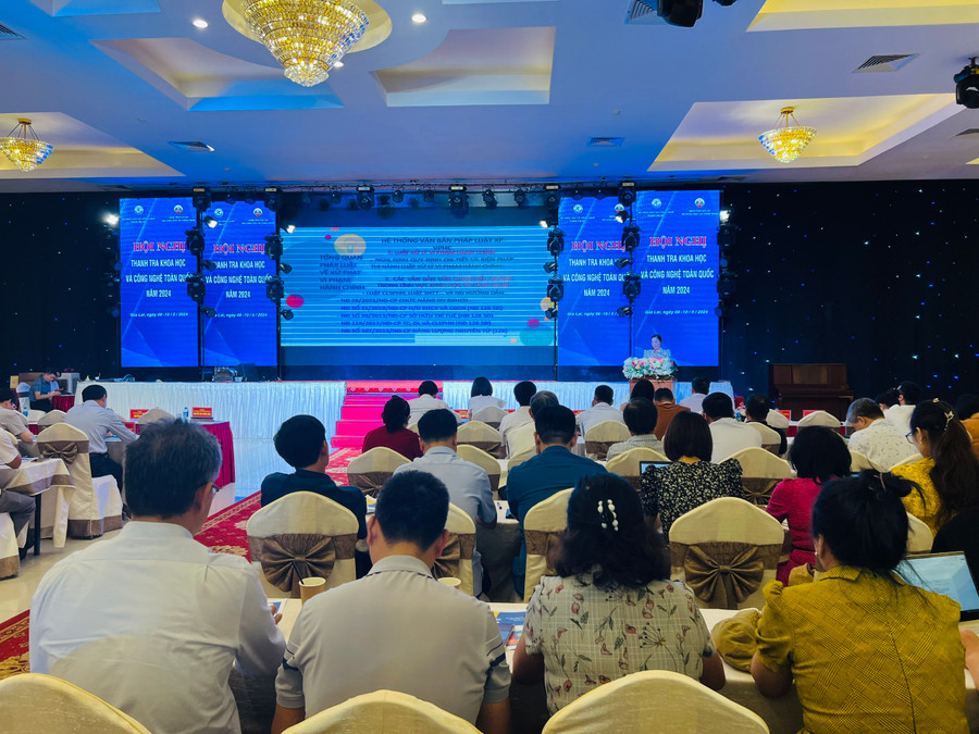 Quang cảnh hội nghị tập huấn. Ảnh: M.N Quang cảnh hội nghị tập huấn. Ảnh: M.N