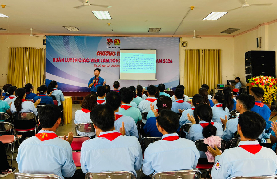 Quang cảnh chương trình huấn luyện. Ảnh: P.L