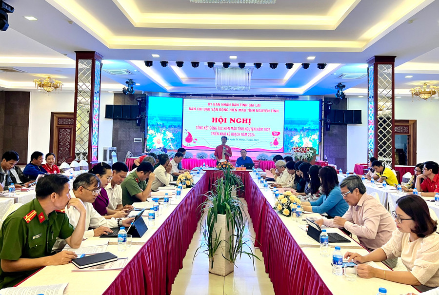 Quang cảnh hội nghị tổng kết. Ảnh: M.N Quang cảnh hội nghị tổng kết. Ảnh: M.N