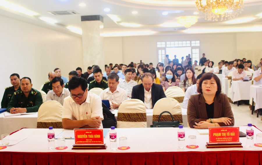 Các đại biểu tham gia hội nghị tập huấn. Ảnh: P.L