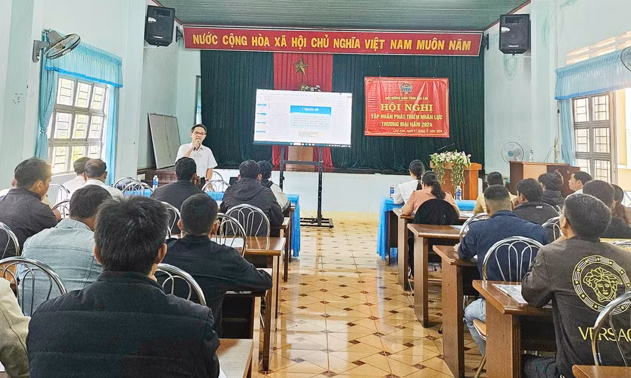 Quang cảnh buổi tập huấn. Ảnh V.Đ Quang cảnh buổi tập huấn. Ảnh V.Đ