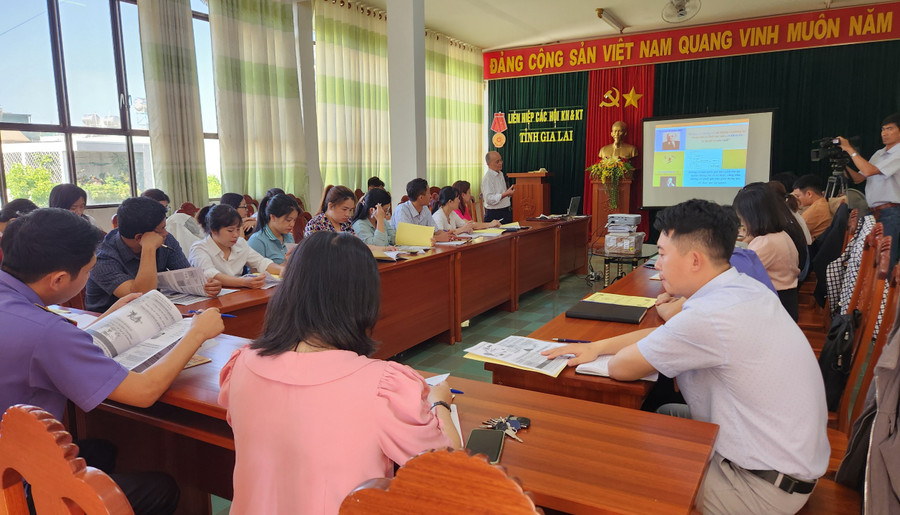 Quang cảnh buổi tập huấn. Ảnh: Phạm Ngọc Quang cảnh buổi tập huấn. Ảnh: Phạm Ngọc