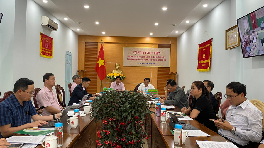 Quang cảnh Hội nghị tại điểm cầu tỉnh Gia Lai. Ảnh: Sơn Ca Quang cảnh Hội nghị tại điểm cầu tỉnh Gia Lai. Ảnh: Sơn Ca