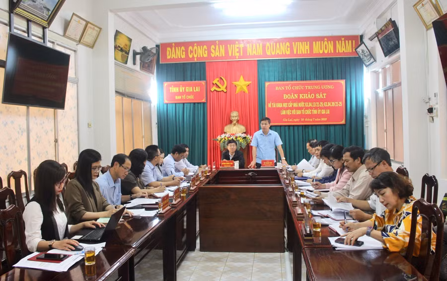 Quang cảnh buổi làm việc. Ảnh: P.L
