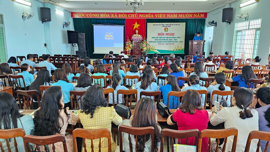 Quang cảnh hội nghị tổng kết công tác Đội. Ảnh: P.L Quang cảnh hội nghị tổng kết công tác Đội. Ảnh: P.L