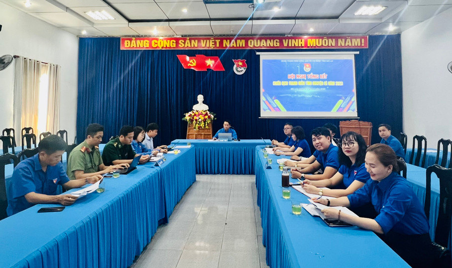 Quang cảnh hội nghị tại điểm cầu Tỉnh Đoàn Gia Lai. Ảnh: M.N