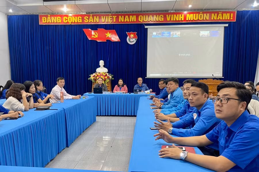 Quang cảnh lễ phát động tại điểm cầu tỉnh Gia Lai. Ảnh: M.N