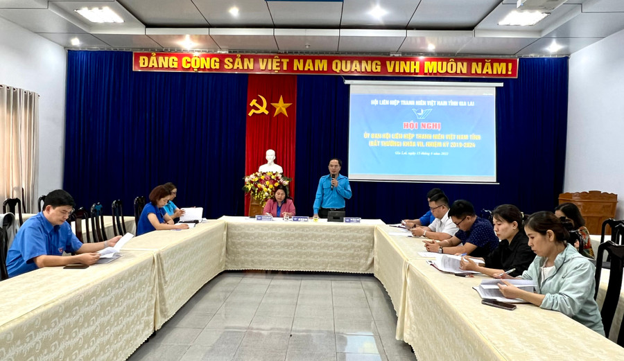 Quang cảnh hội nghị hiệp thương kiện toàn chức danh Chủ tịch, Phó Chủ tịch Hội LHTN Việt Nam tỉnh khóa VII. Ảnh P.L