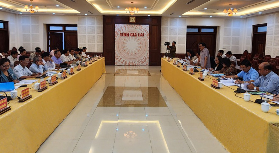 Quang cảnh buổi làm việc. Ảnh: Ngọc Sang Quang cảnh buổi làm việc. Ảnh: Ngọc Sang