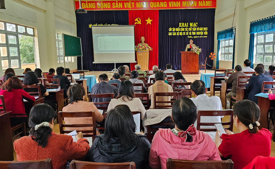 Quang cảnh buổi tập huấn. Ảnh: Phạm Ngọc Quang cảnh buổi tập huấn. Ảnh: Phạm Ngọc