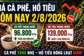 Giá cà phê hôm nay 2/8 tăng nhẹ, hồ tiêu giảm 1.000 đồng/kg