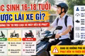 Từ 15/8, học sinh dưới 18 tuổi đi loại xe nào không bị phạt?