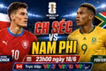 Link xem trực tiếp CH Séc vs Nam Phi 23h trên VTV hôm nay 18/6