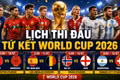 World Cup 2026 hôm nay 9/7: Nhánh đấu và lịch tứ kết mới nhất