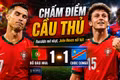 Chấm điểm cầu thủ Bồ Đào Nha sau trận hòa CHDC Congo: Ronaldo gây thất vọng