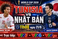 Link xem trực tiếp Tunisia vs Nhật Bản 11h trên VTV hôm nay 21/6
