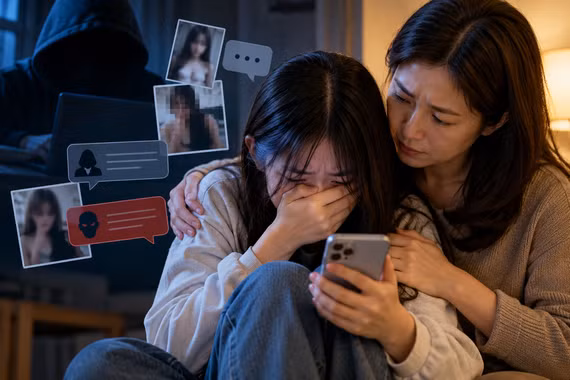 Khi trẻ bị tống tiền bằng hình ảnh trên mạng: Cha mẹ đừng vội trách con!