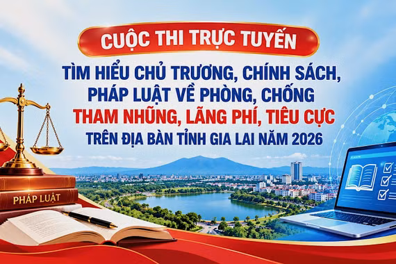 Gia Lai tổ chức thi trực tuyến về phòng, chống tham nhũng, lãng phí, tiêu cực